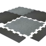 Gummiboden 1m x 1m x 15 mm - schwarz NEU!!!